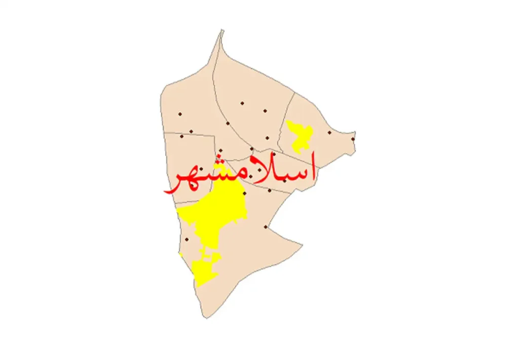 نقشه یو تی ام در اسلامشهر