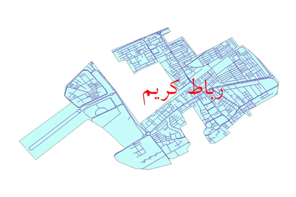 نقشه یو تی ام در رباط کریم
