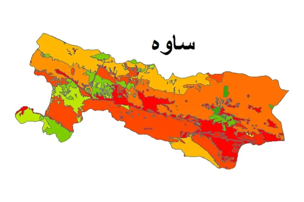 نقشه یو تی ام در ساوه