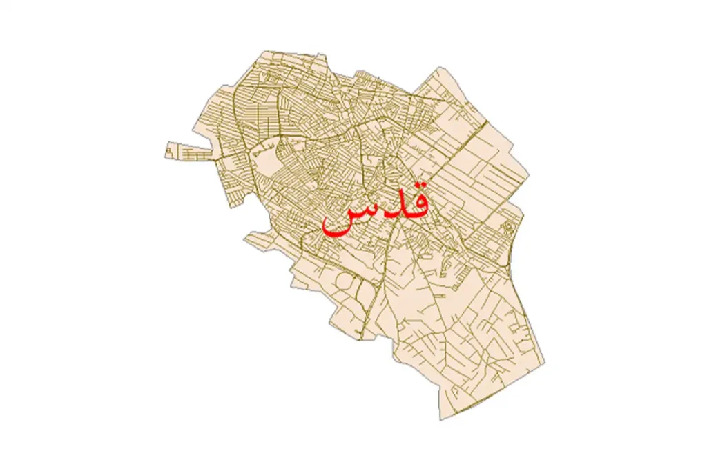 نقشه یو تی ام در شهر قدس