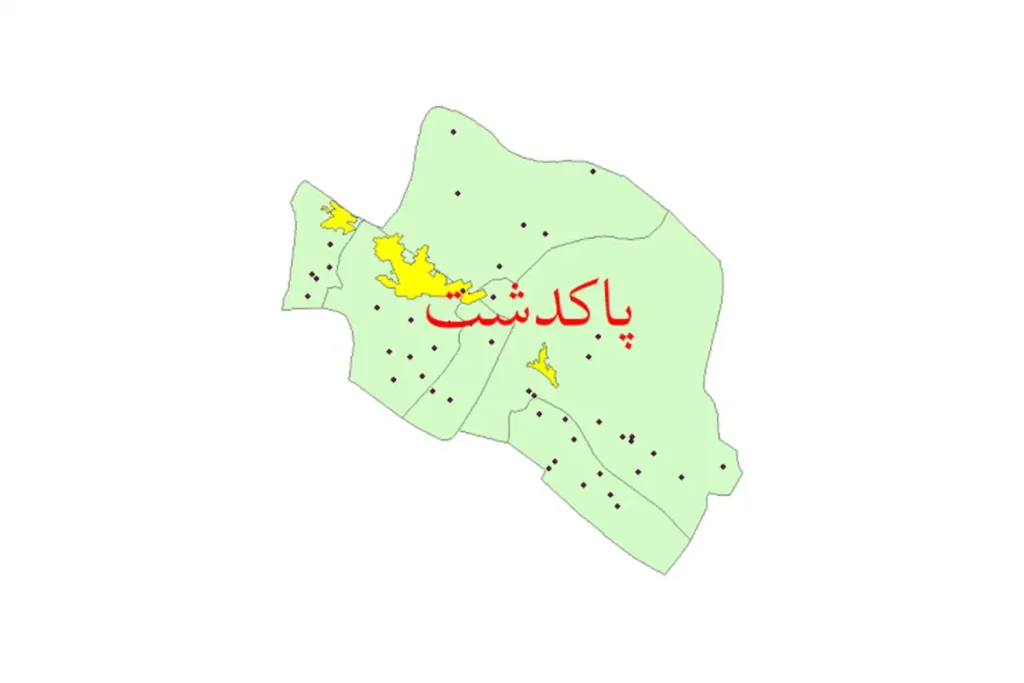 نقشه یو تی ام پاکدشت