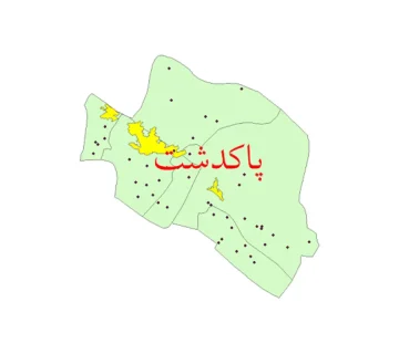 نقشه یو تی ام پاکدشت