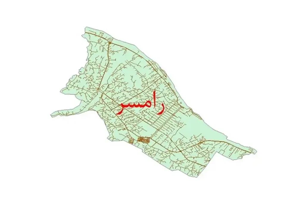 نقشه UTM در رامسر با مهر کارشناس رسمی