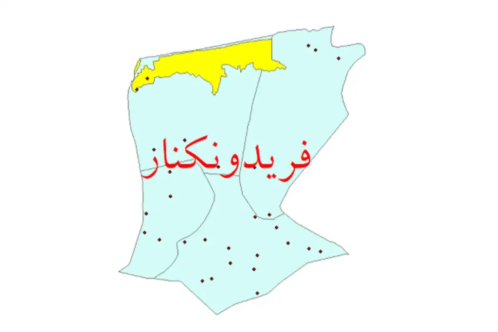 نقشه یو تی ام در فریدونکنار