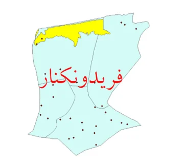 نقشه یو تی ام در فریدونکنار