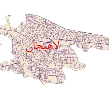 نقشه یو تی ام در لاهیجان