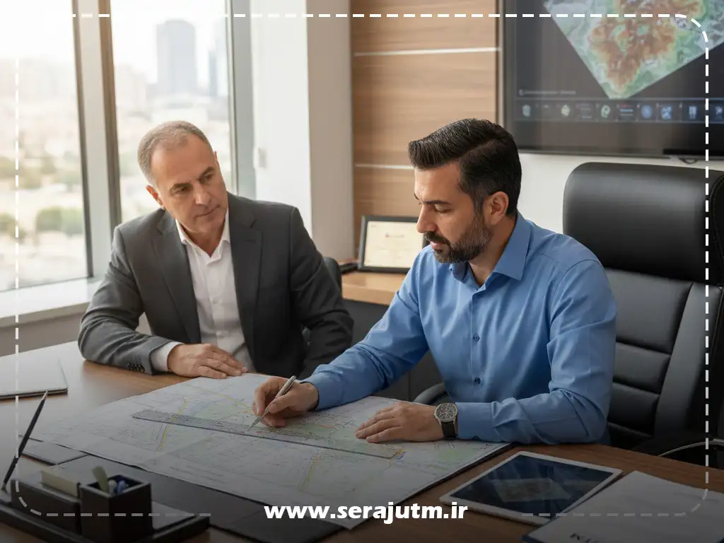 خدمات نقشه بردای سراج یو تی ام