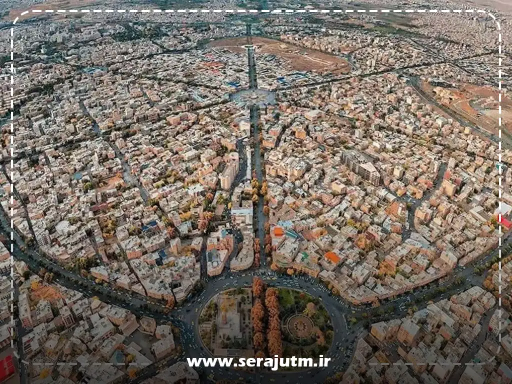 نقشه یو تی ام در همدان با مهر کارشناس رسمی